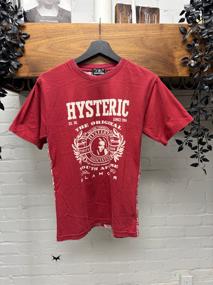 Hysteric Glamour ‘Youth Aflame’ Red/White Crest Graphic T-Shirt