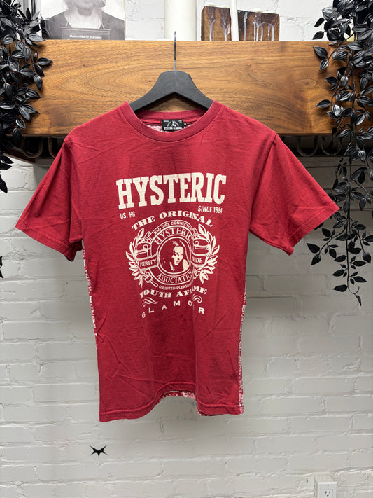 Hysteric Glamour ‘Youth Aflame’ Red/White Crest Graphic T-Shirt