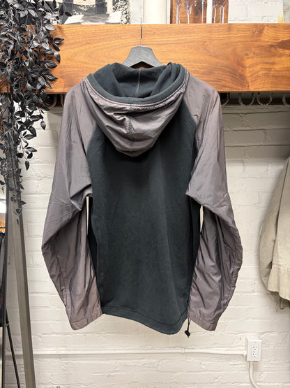 Vintage Issey Miyake Men Hybrid Cotton/Shell Reflective Grey Zip Up Hoodie