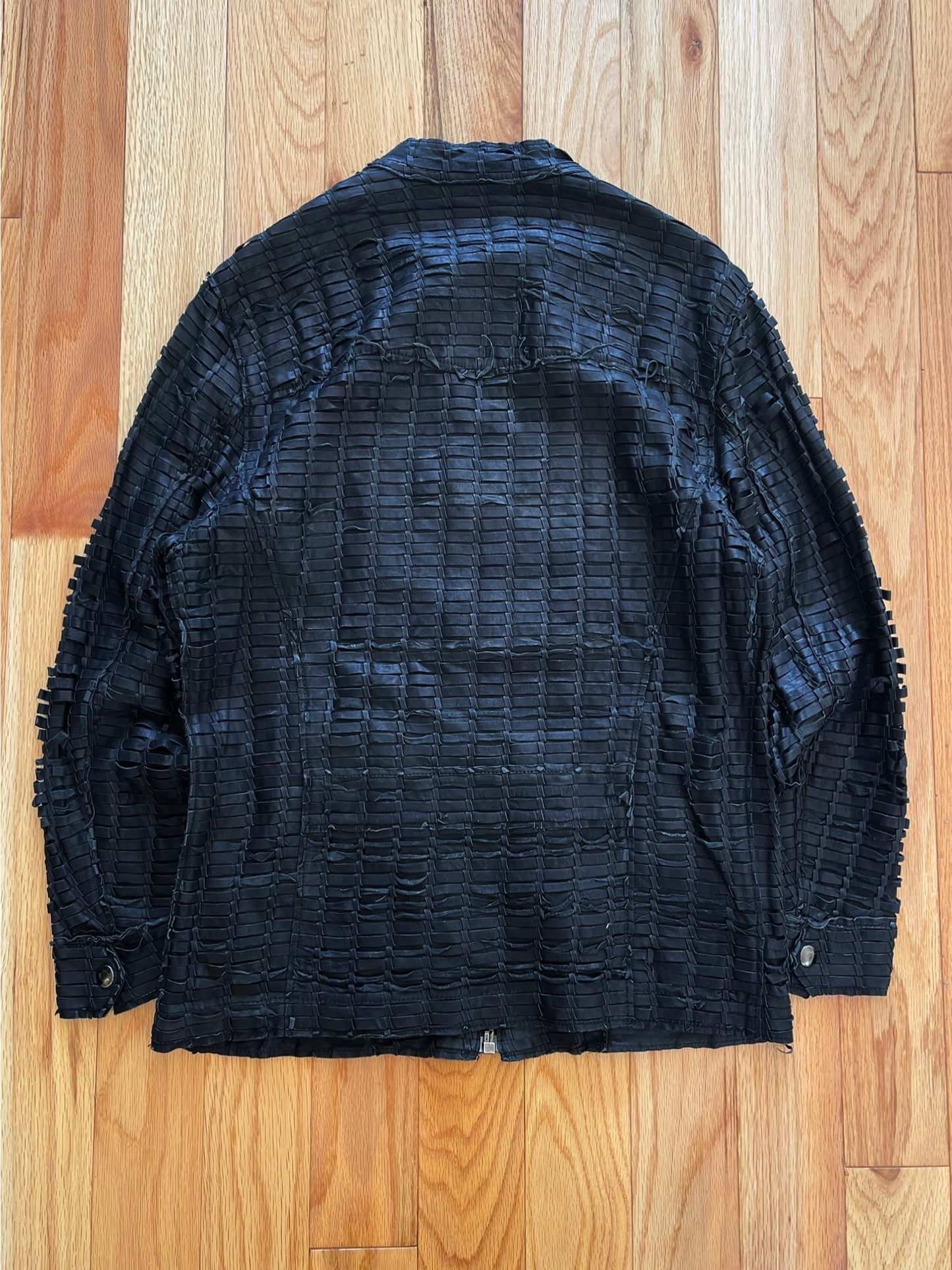 Unreleased Sample Dolce & Gabbana ‘Braided Leather’ Woven Lambskin Jacket