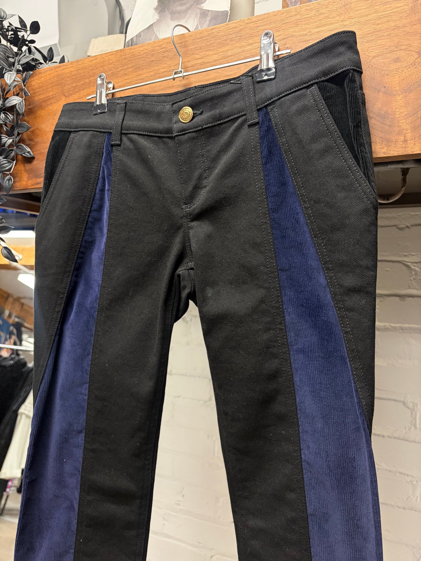 Gucci Corduroy Black/Blue Slim Cut Jeans