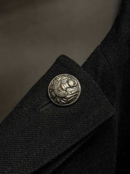 AW2012 Balmain by Olivier Rousteig Double Breasted Full Length Military Wool Coat