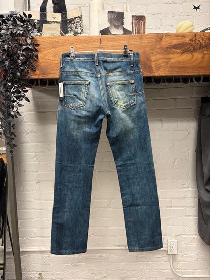 2008 Dior Homme by Kris Van Assche ‘Day Off’ Washed Blue Skinny Jeans