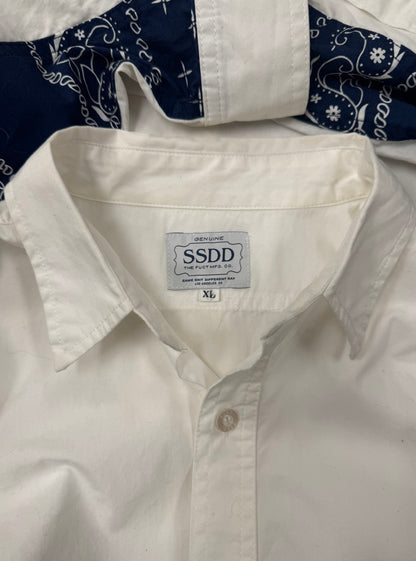 2000s Fuct ‘Paisley’ Trim Button Down Shirt