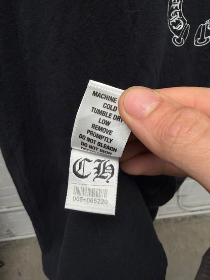 Chrome Hearts ‘Scroll Logo’ Black Short Sleeve T-Shirt