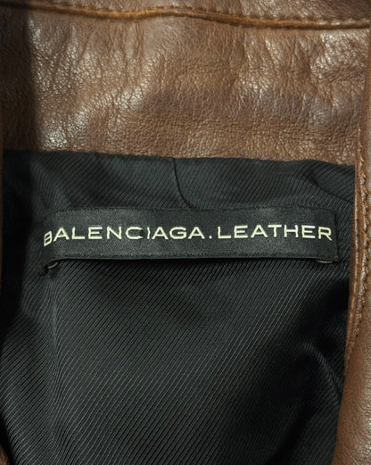 AW2010 Balenciaga by Nicholas Ghesquiere Lambskin Leather Jacket