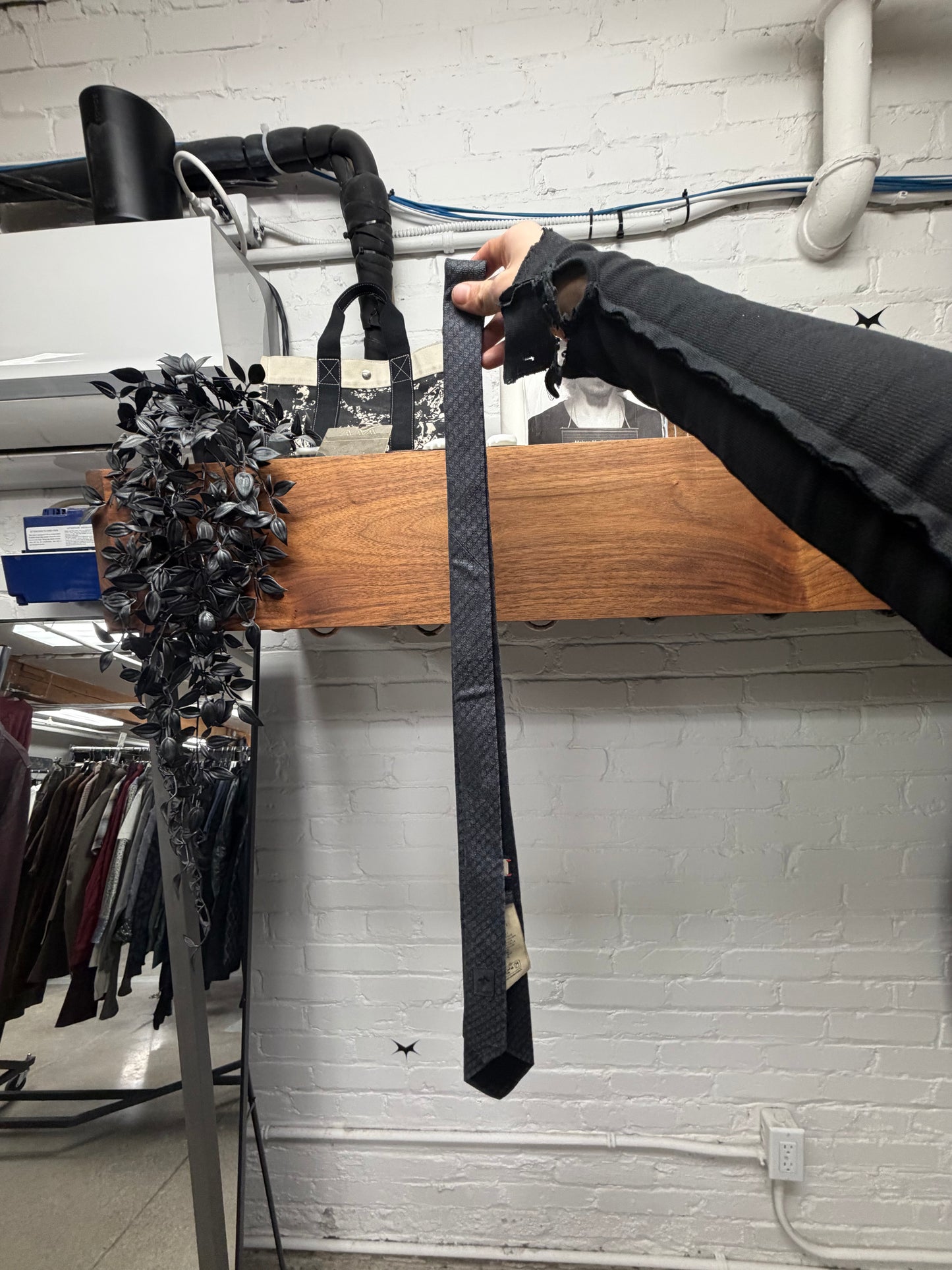 Gucci GG Micro Monogram Grey Silk Tie