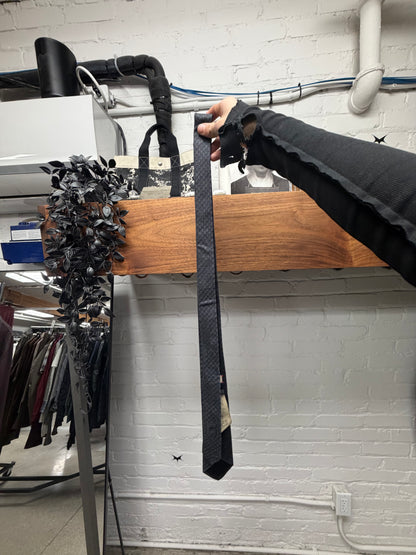 Gucci GG Micro Monogram Grey Silk Tie