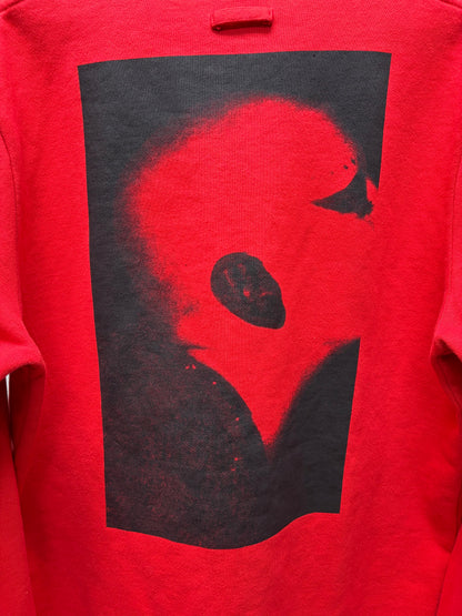 SS2019 Raf Simons ‘Isolated Heroes’ Red Graphic Sweatshirt