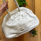 Chrome Hearts 14 Cross White Leather 925 Silver ‘Jumbo’ Gym Bag