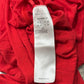 SS2017 Rick Owens ‘Walrus’ Red Silk Level T-Shirt