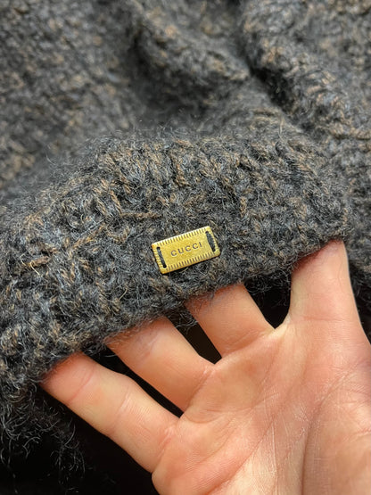 Gucci Camel Hair Shawl Knit Cardigan By Tom Ford