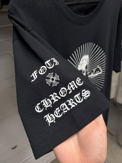 Chrome Hearts Foti ‘Harris Teeter’ Black Skull Graphic T-Shirt