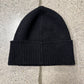 Marni Wool ‘Appliqué’ Logo Black Ribbed Beanie