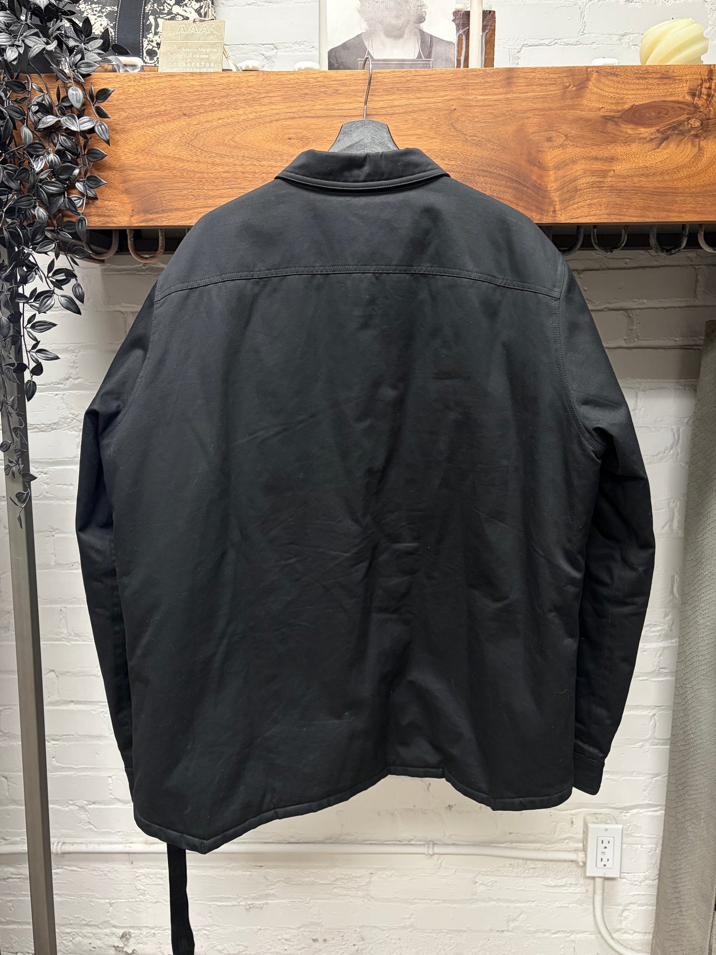 Rick Owens Padded Black ‘D-Ring’ XL Worker Jacket
