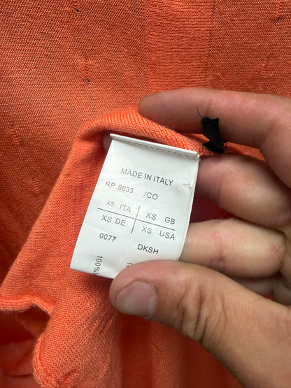 Rick Owens Lilies Coral Pink Waterfall Cardigan