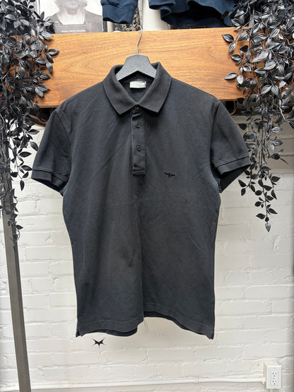 Dior Homme ‘Bee Logo’ Embroidered Black Cotton Polo