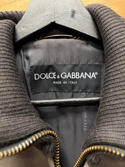 AW2003 Dolce & Gabbana Faded Lambskin Leather Bondage Strap Jacket