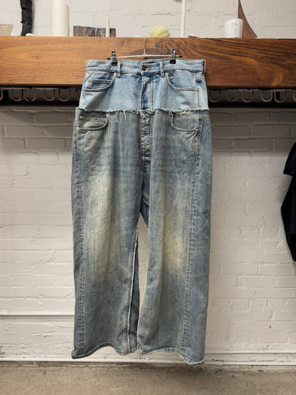 AW2024 Balenciaga ‘Cut Up’ Double Waisted Denim