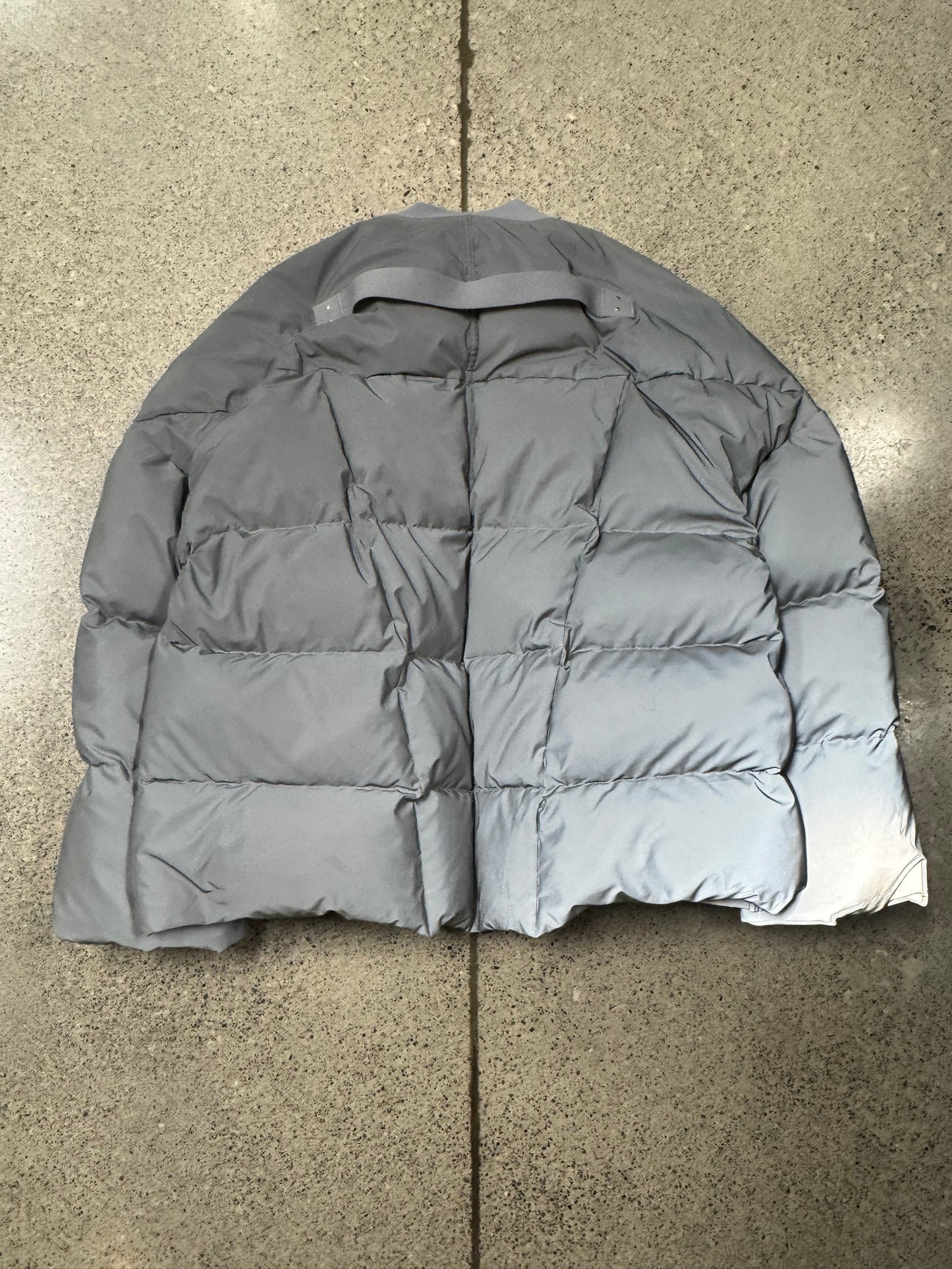 AW2022 Rick Owens Mainline ‘Strobe’ 3M Reflective Padded Bomber Jacket