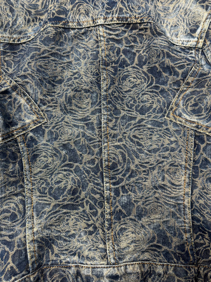 SS2007 Issey Miyake ‘Rose’ Jacquard Embroidered Denim Jacket