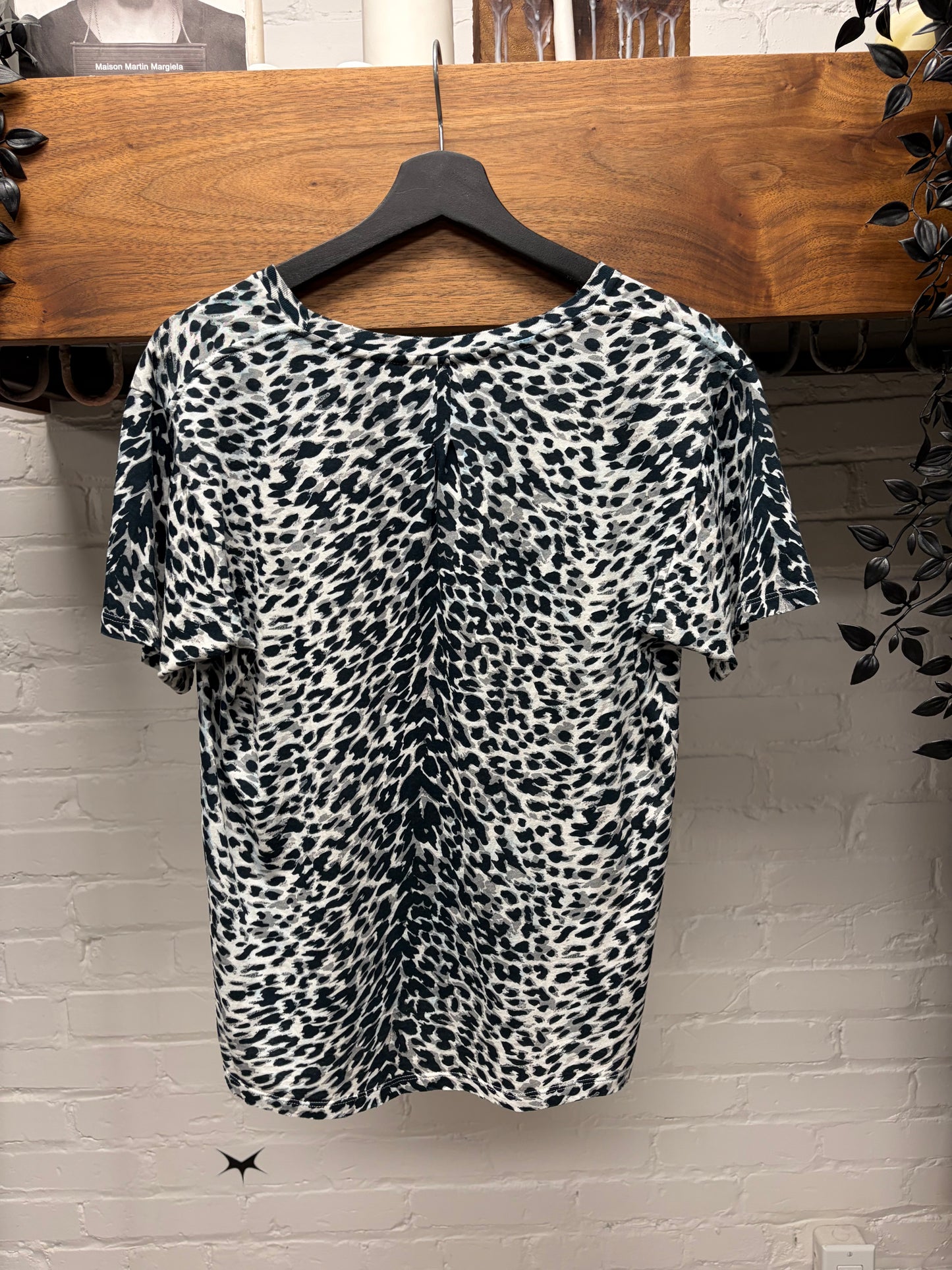 2016 Saint Laurent by Hedi Slimane ‘Babycat’ Leopard Print Semi-Sheer T-Shirt