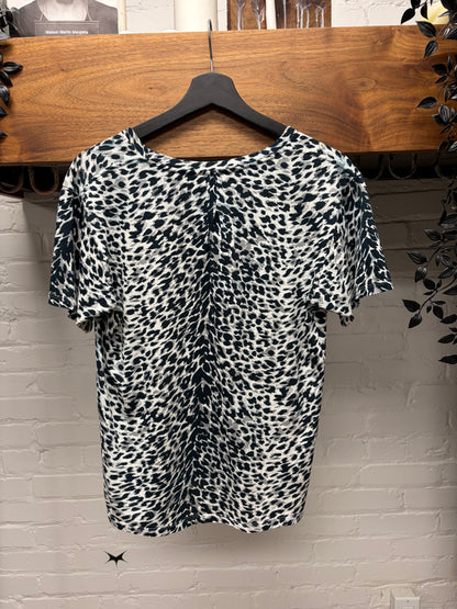 2016 Saint Laurent by Hedi Slimane ‘Babycat’ Leopard Print Semi-Sheer T-Shirt