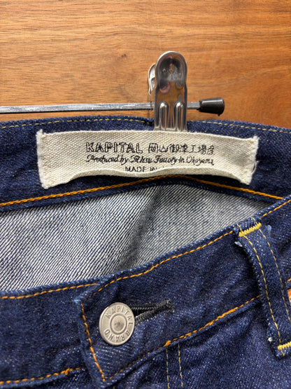 Kapital Classic Blue ‘Momonroe’ 12oz Wide Leg Denim