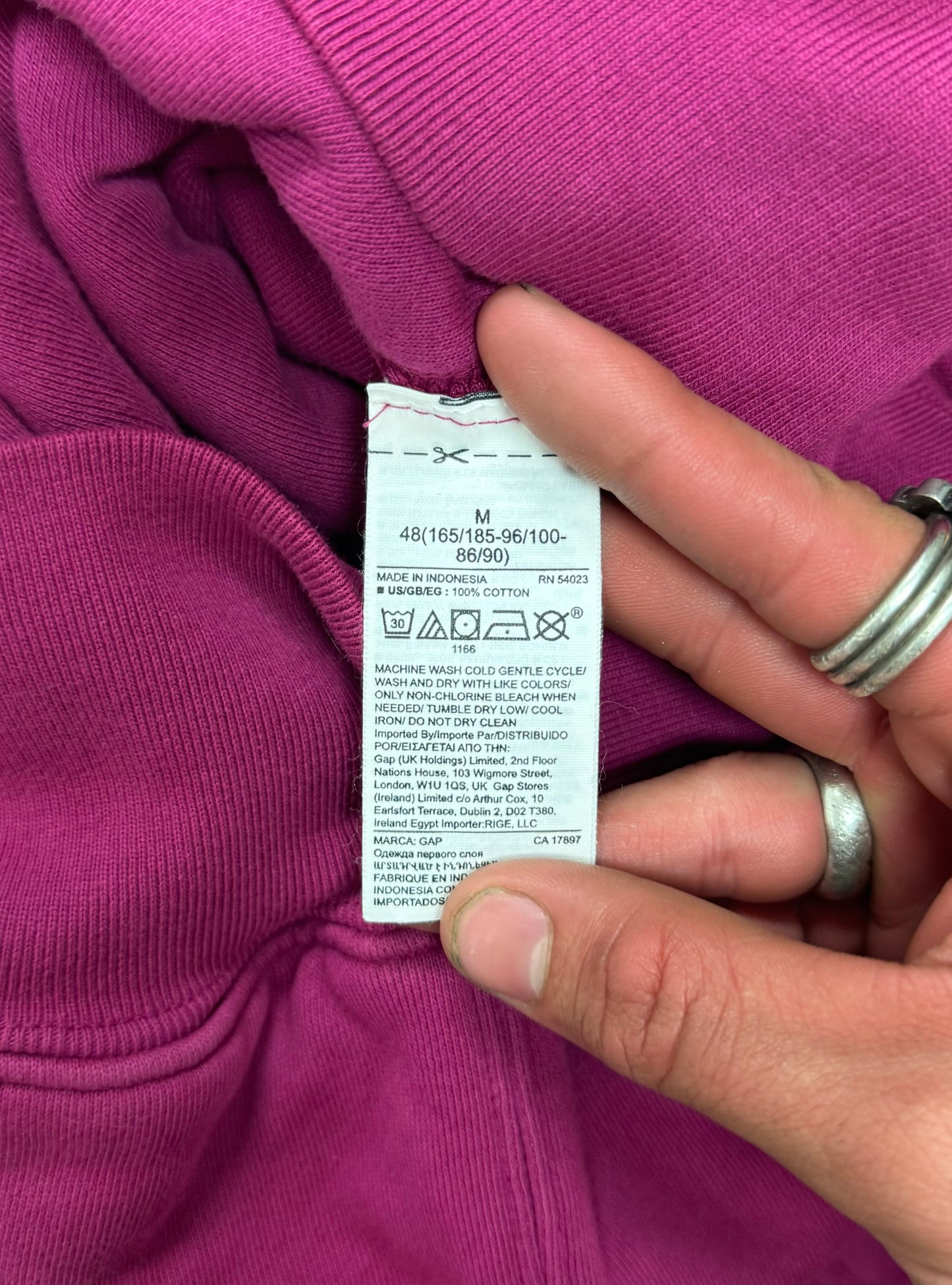 Yeezy x Gap Pink Heavyweight Pullover Hoodie