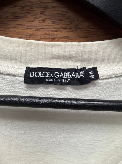 Vintage 2006 Dolce & Gabbana ‘Marilyn Monroe’ Portrait Print White Tank Top