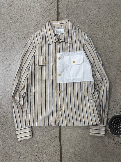 SS2019 Maison Margiela ‘Pinstripe’ Cotton Trucker Jacket