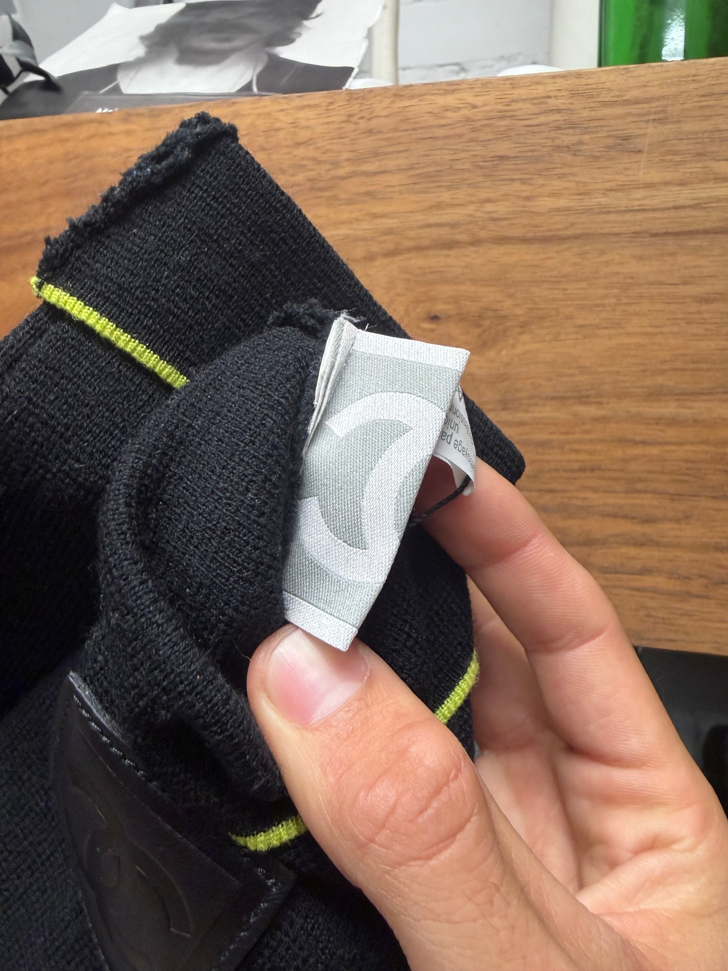 Chanel Sport Knit Gloves with Vinyl ‘CC’ Interlock Logo Patches
