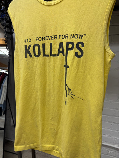 SS2002 Raf Simons ‘Kollaps’ Yellow Tank Top