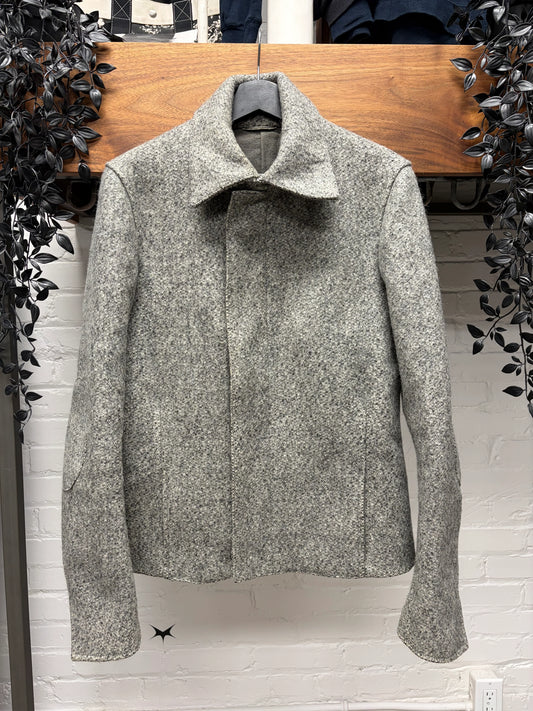 AW2004 Carol Christian Poell Grey Wool Fencing Jacket