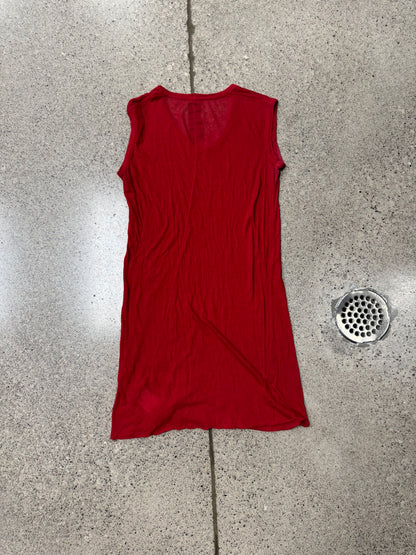 AW2008 Rick Owens ‘Stag’ Scarlett Red Tank Top