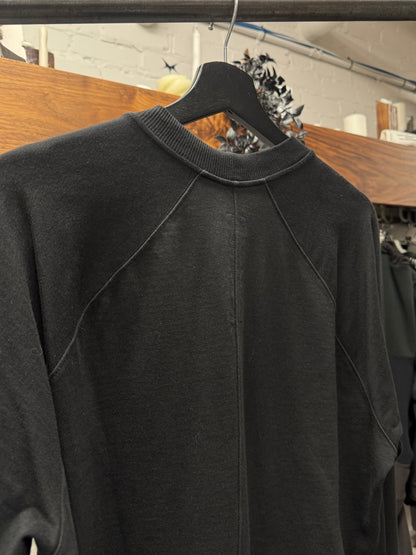 AW2016 Rick Owens ‘Mastadon’ Black Oversized Cotton Sweatshirt