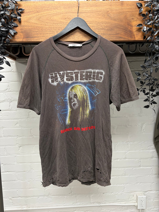 Hysteric Glamour ‘Metallica Zombie’ Distressed Brown Graphic T-Shirt