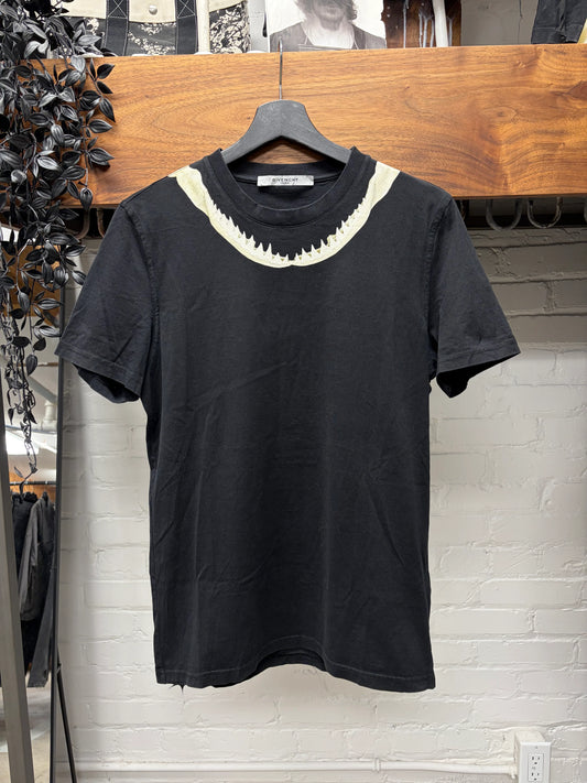 SS2016 Givenchy by Ricardo Tisci ‘Jaws’ Black Graphic T-Shirt