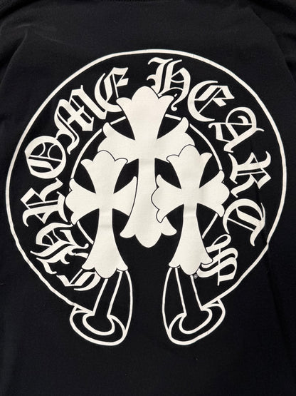 Chrome Hearts ‘Triple Cross’ Horseshoe Logo Long Sleeve Shirt