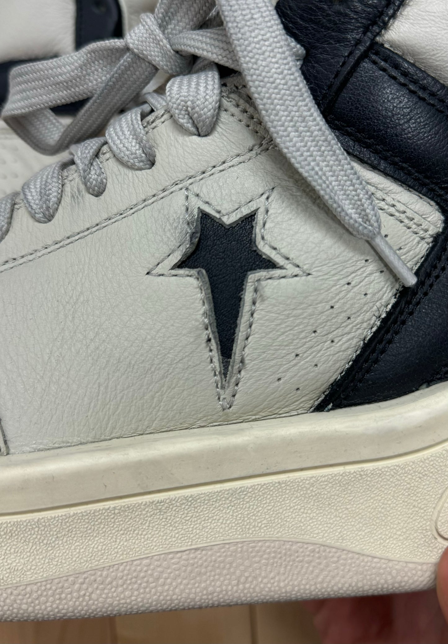 Rick Owens x Converse ‘TurboPWN’ Grey/Black High Top Sneakers