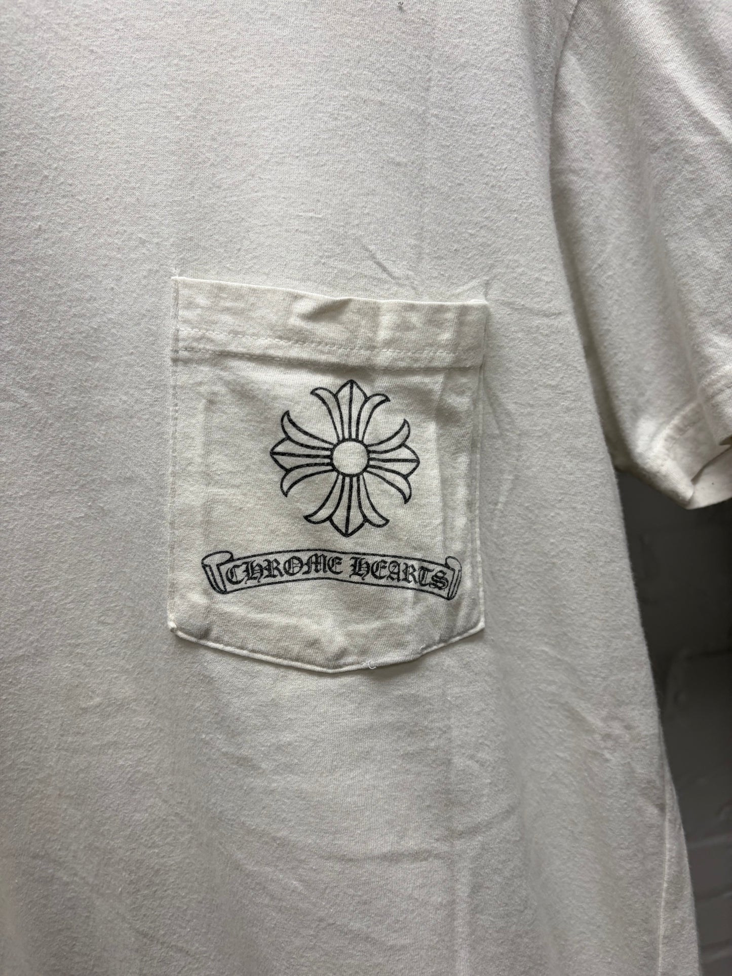 Chrome Hearts ‘Dagger Vine & Scroll Logo’ White Graphic T-Shirt
