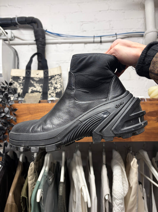 1017 Alyx 9SM Black Calf Leather ‘SKX’ Vibram Sole Ankle Boots