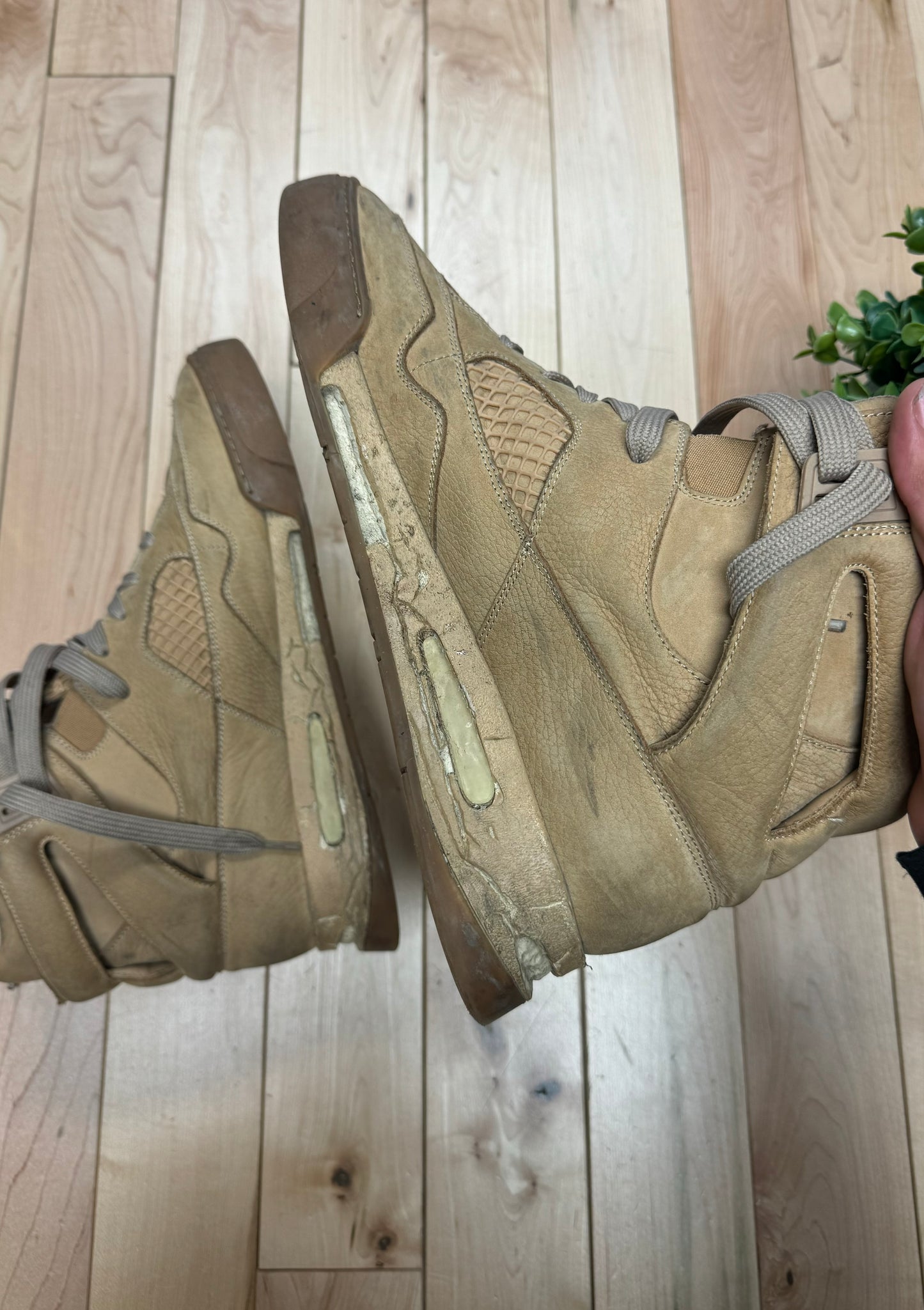 Maison Margiela ‘DDTSK’ Wheat Brown High Top Sneakers