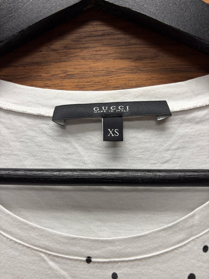 Gucci ‘Cursive G’ Pointallism Logo White Graphic T-Shirt