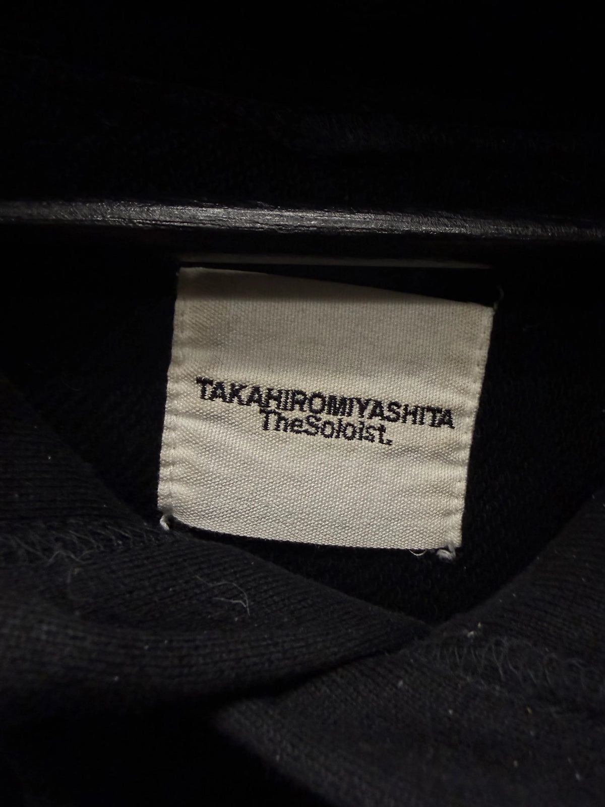 Takahiro Miyashita The Soloist ‘Design Language’ Black Pullover Hoodie