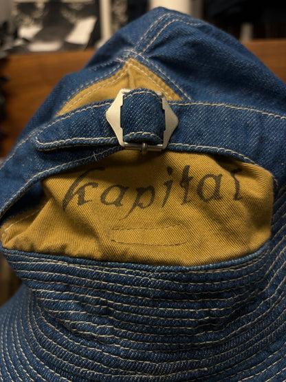 Kapital ‘Old Man & The Sea’ Blue Denim Bucket Hat