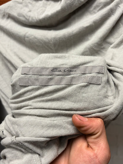 Rick Owens Pearl Grey ‘Shapeless’ Hooded Layering Top