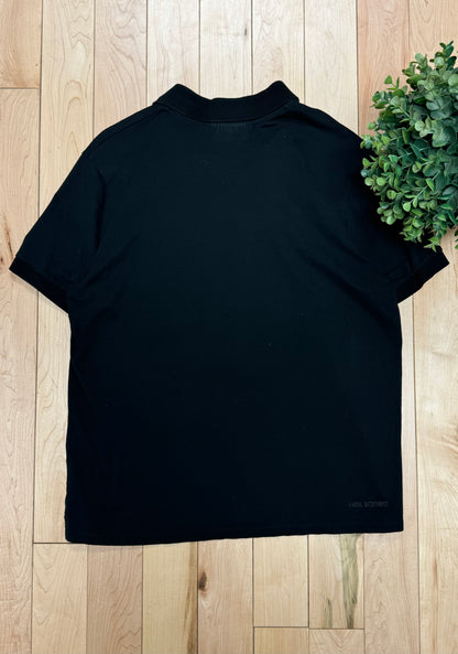 Neil Barrett Black ‘Flowers’ Polo