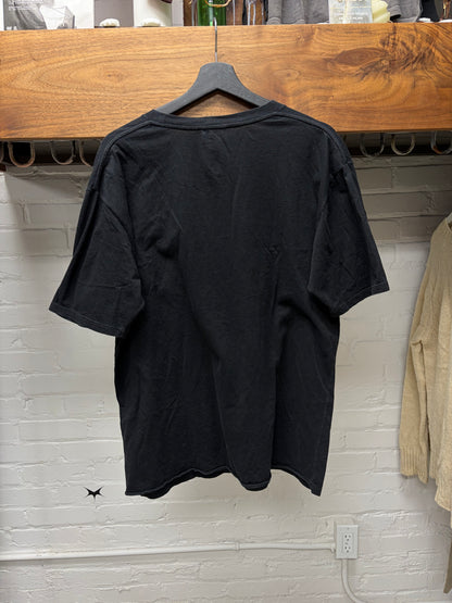 2017 Saint Laurent Blue Cursive Logo T-Shirt