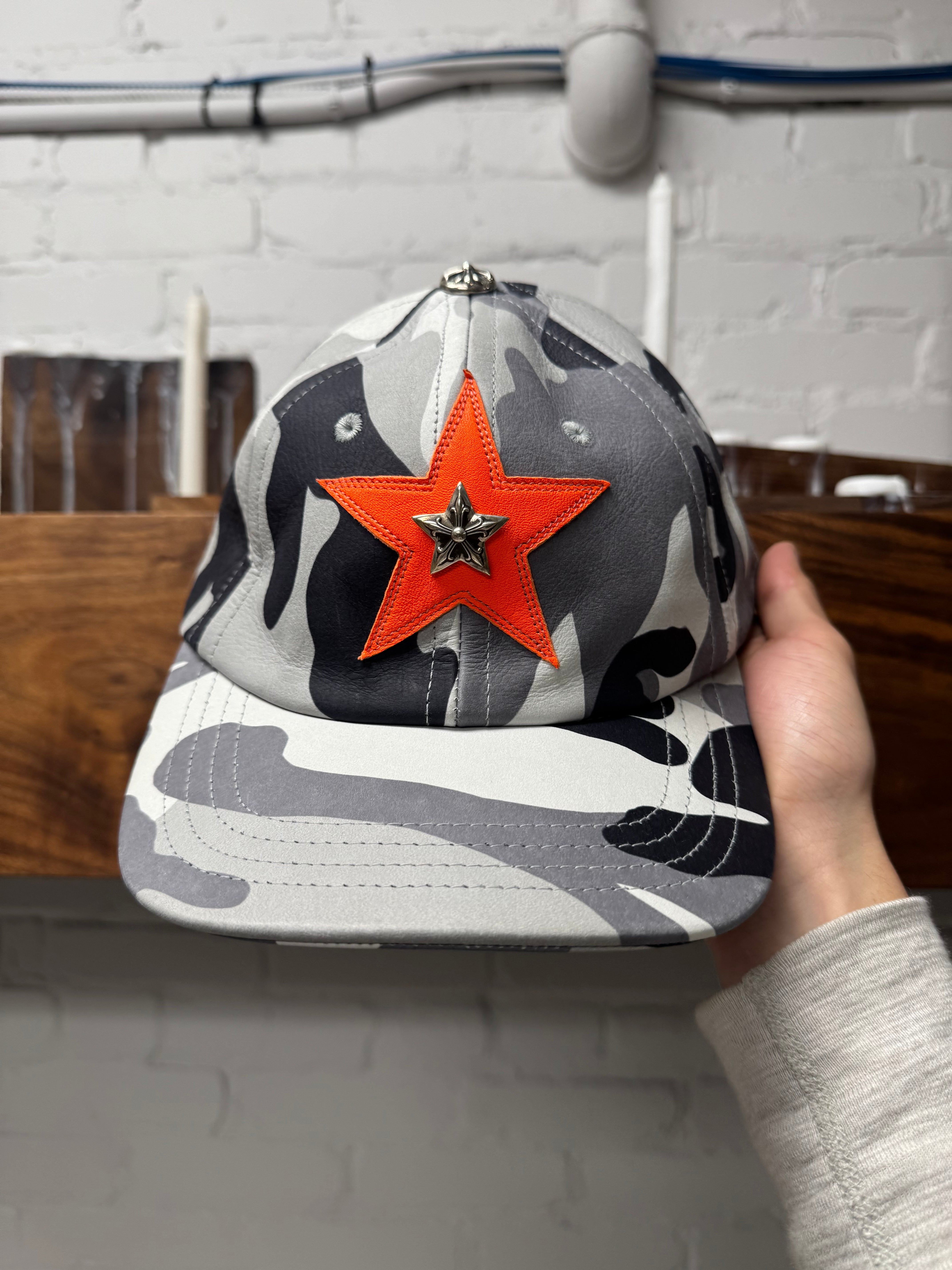 帽子 Chrome Hearts 3star Leather Patch Chrome Hearts 'Snow Camo' Leather Star Patch 'Gunslinger